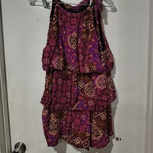 Lane Bryant Multicolor Patterned Sleeveless Top